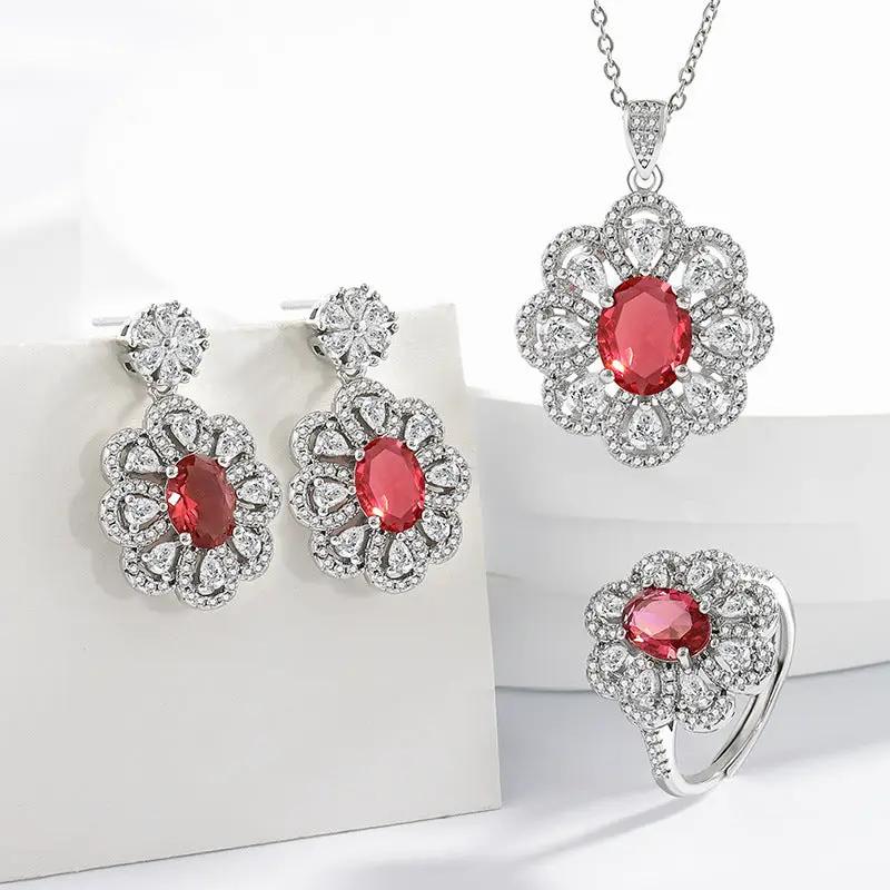 Bride Jewelry Earrings Necklace Jewelry Suit by Dropshipman