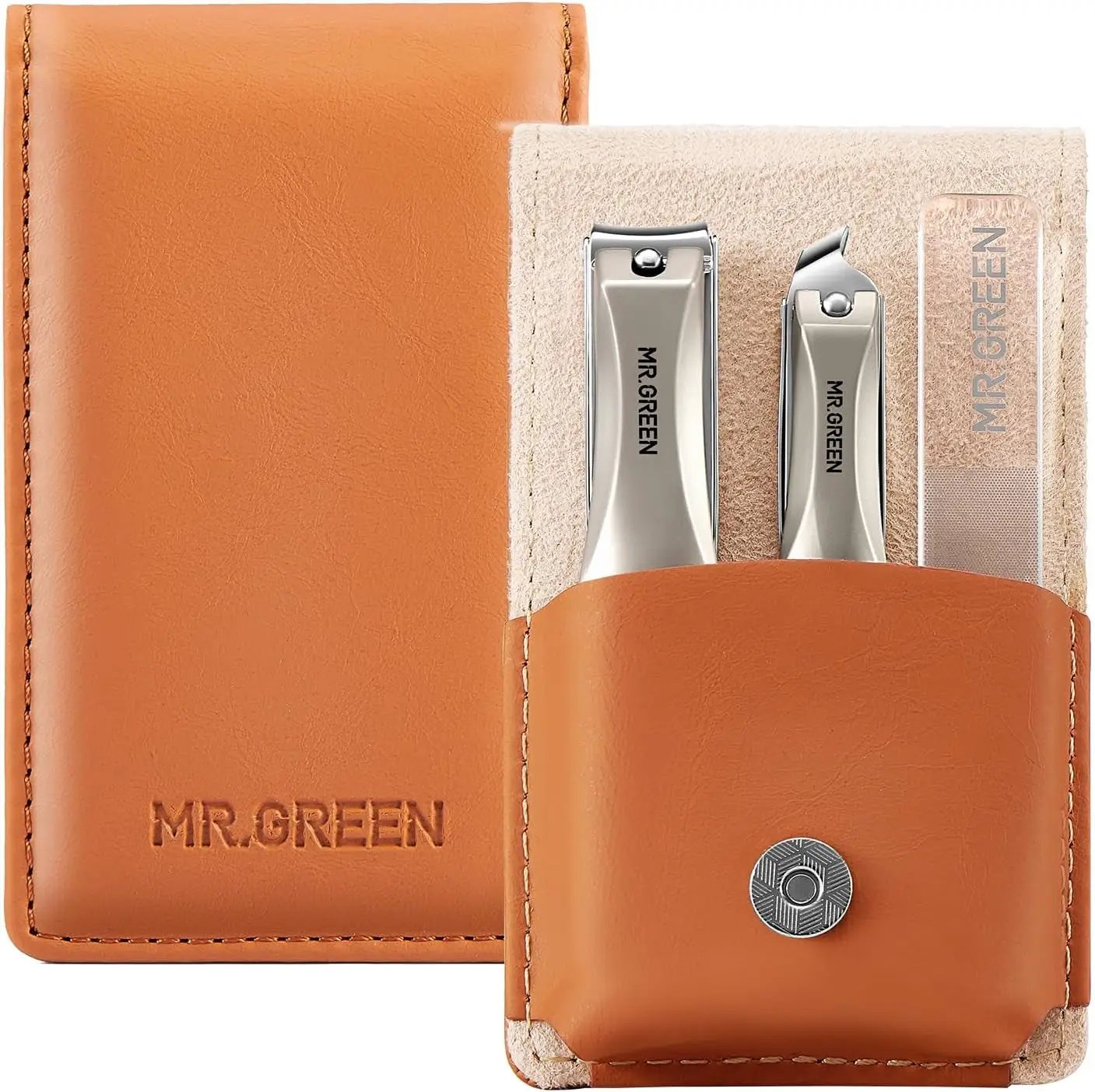 Premium 3-Piece Nail Clipper Set - Stainless Steel Nail & Slant Edge Toenail Cutter for Men and Women by All Mart Bristol Ltd