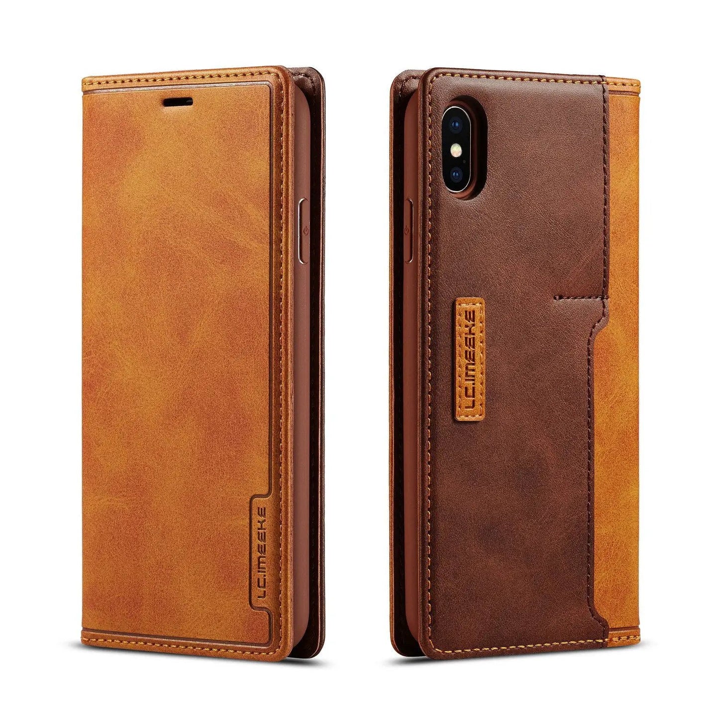 Wallet Leather Case Creative Retro Card Protective Cover by Dropshipman