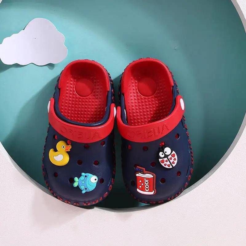 Hole Shoes Baby Baotou Toddler Slippers by Dropshipman