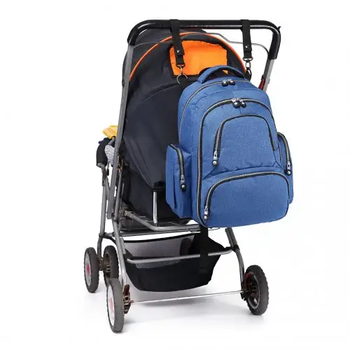 E6706 - Kono Large Capacity Multi Function Baby Diaper Backpack - Blue by All Mart Bristol Ltd
