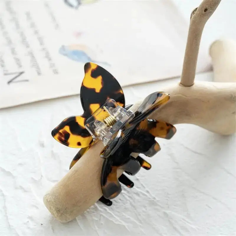 INS Korean Fashion Small Butterfly Catch Acetate Hair Clip Claws Spring Design Hair Accessories For Women Girls by All Mart Bristol Ltd
