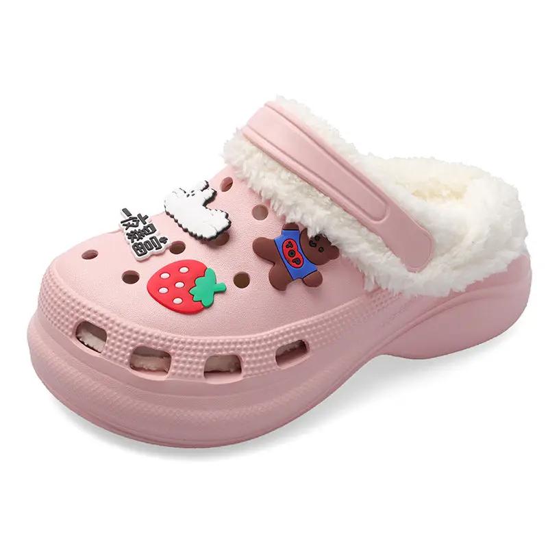 Warm Baotou Shoes Two-wear Lazy Cotton Slippers by Dropshipman