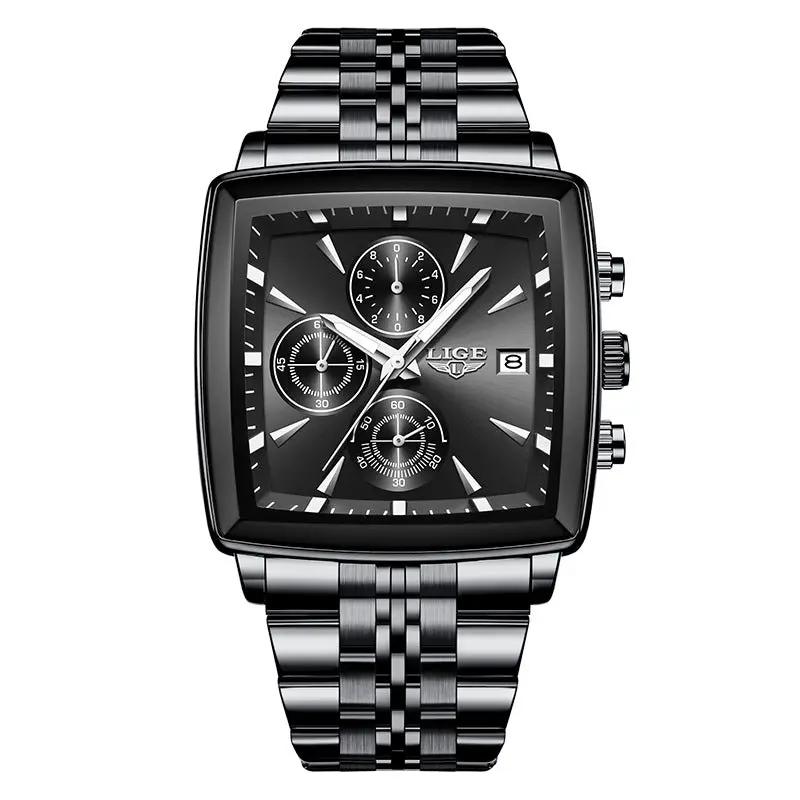 Business Personality Large Dial Square Watch Men by Dropshipman