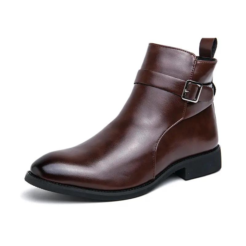 High-top British Fall Winter Men Western Boots Men by Dropshipman