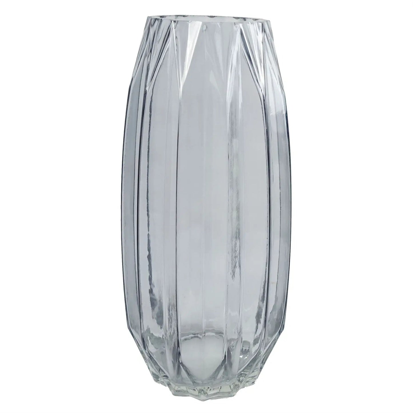 Leaf 60cm Pink Delphinium Tropical with Glass Vase by Leaf Design