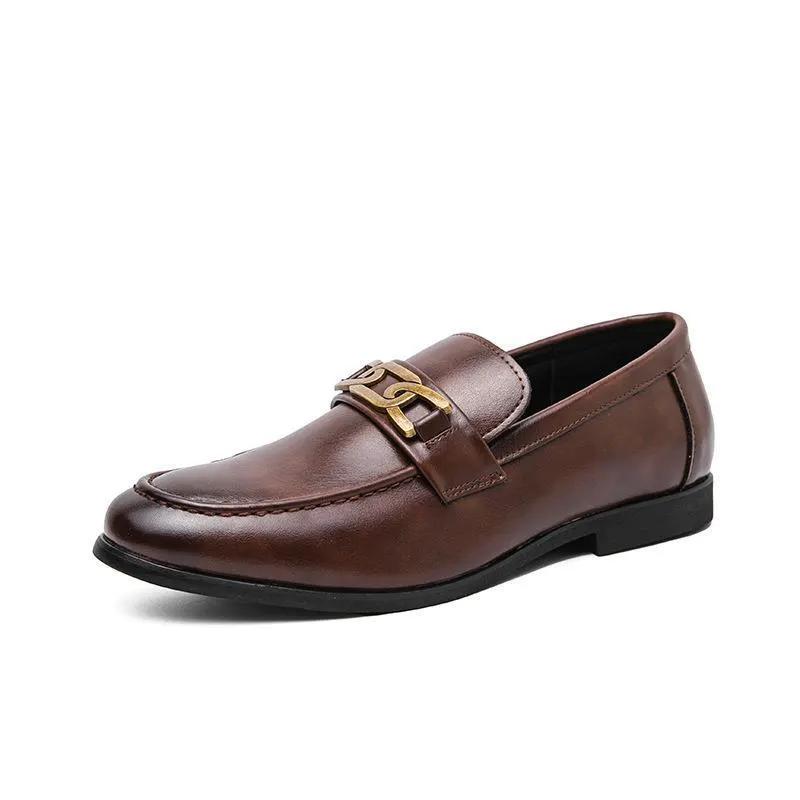 Men's British-style Business Formal Casual Leather Shoes by Dropshipman