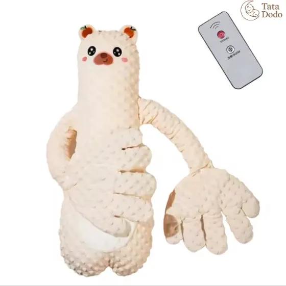 Infant Exhaust Pillow Hand Remote Controlled Soothing For Baby Sleep Cartoon Plush Toddler Comforting Hand by Dropshipman