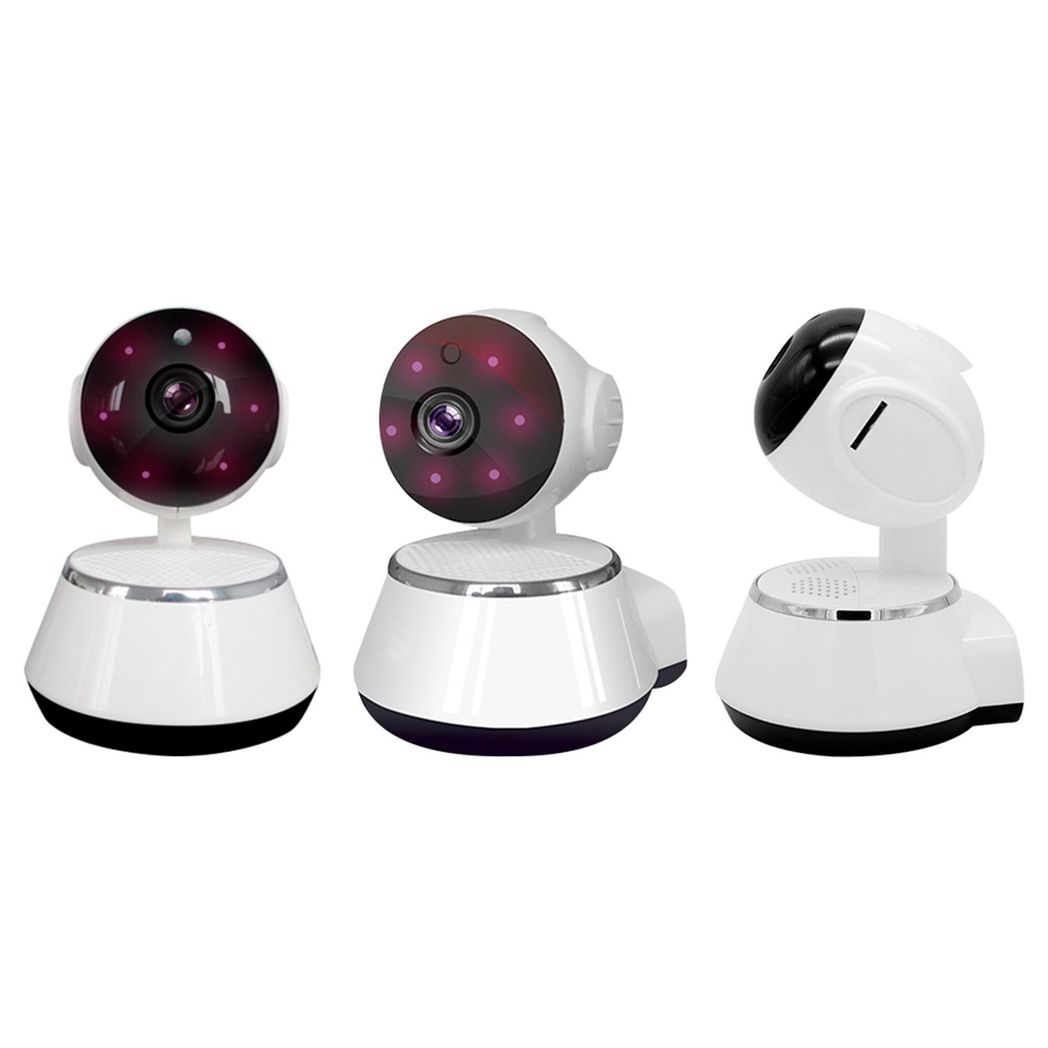 Aquarius 360 HD Indoor Smart Home White Camera With 8GB Gold Micro Sd Card by Aquarius