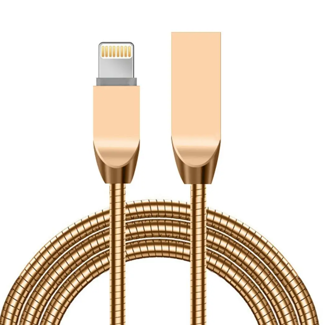 Spring Cable with Zinc Alloy Connectors - Gold by Unbranded
