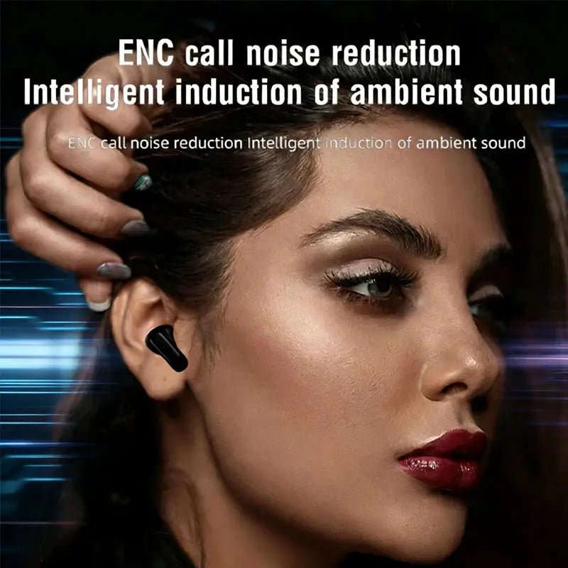Lenovo V11 TWS Wireless Earphones Touch Screen Digital Display Bluetooth Headset In Ear ANC Noise Reduction Headphone With Mic by All Mart Bristol Ltd