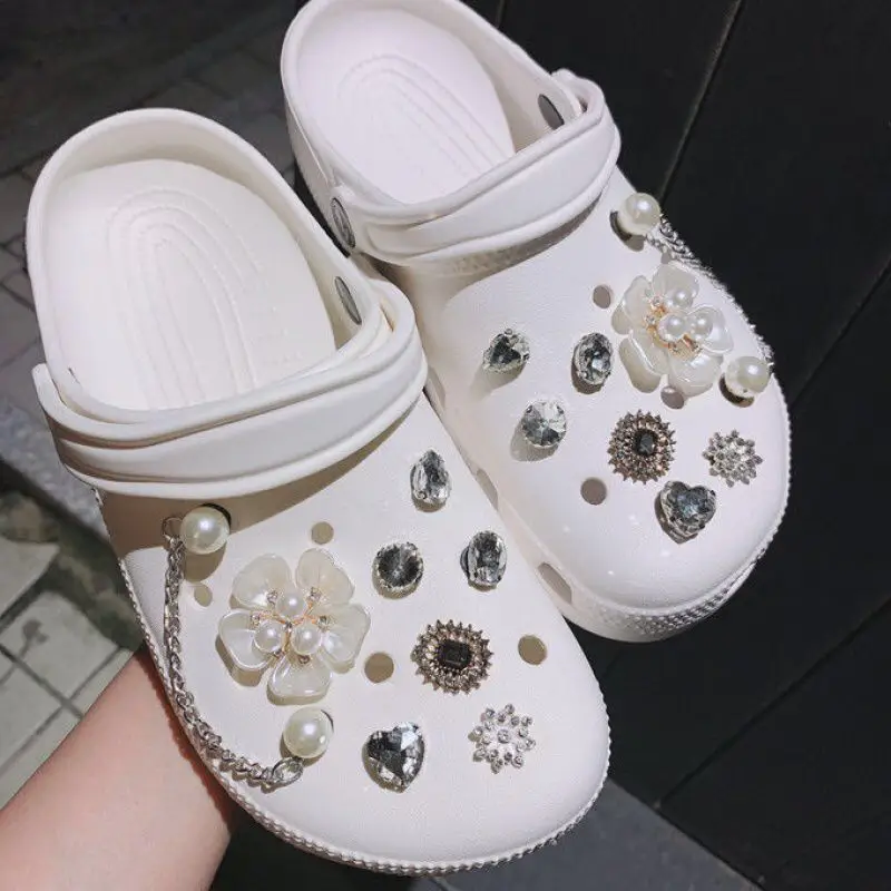 Hole Shoes Accessories Diy Material Slippers Chain Buckle by Dropshipman