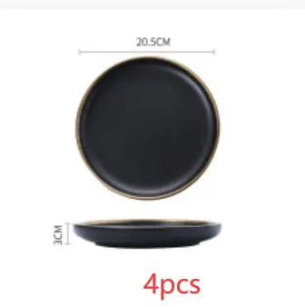 Big Soup Bowl Rice Bowl About Household Ceramic Plate by Dropshipman