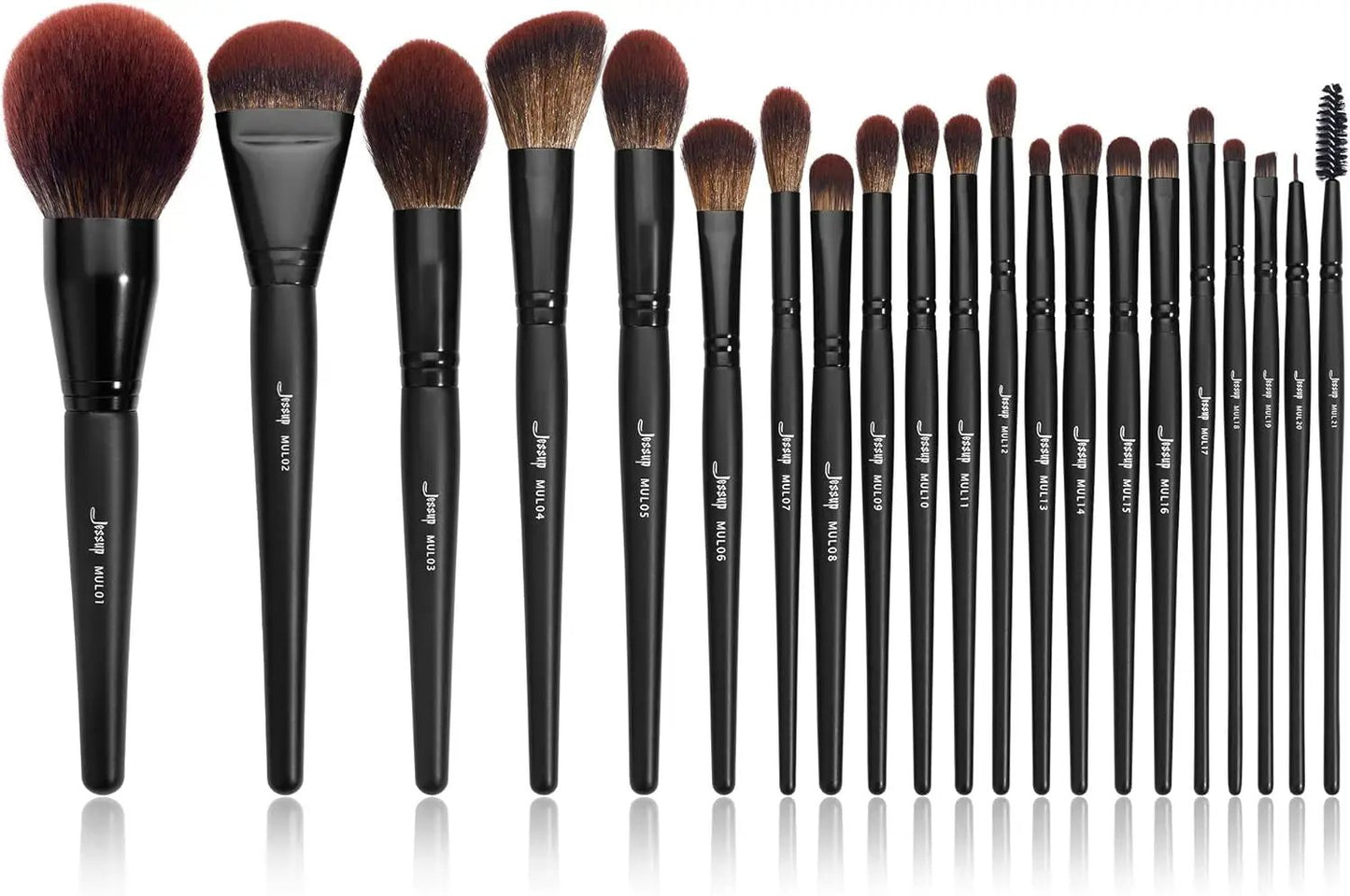 Professional 10-Piece Makeup Brush Set - Premium Black Brushes for Flawless Foundation, Blending, Blush, Concealer, Eyeshadow, Eyebrow, and Eyeliner Application by All Mart Bristol Ltd