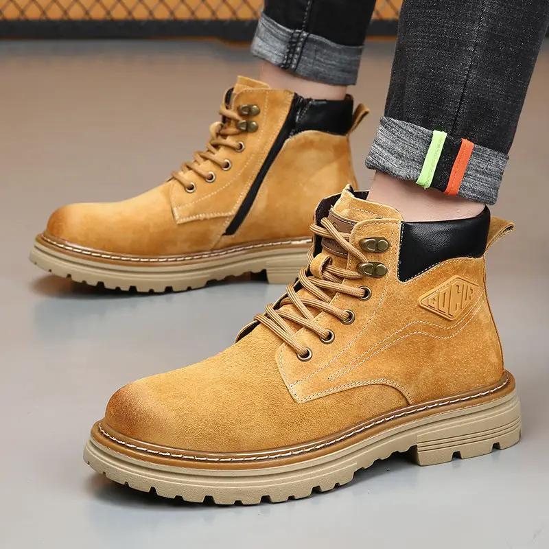 British Retro Desert Boots For Men by Dropshipman