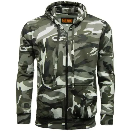 Game Camouflage Zip Hoodie by All Mart Bristol Ltd