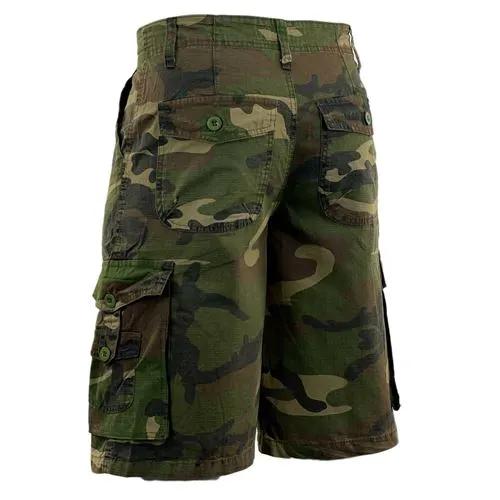 Mens Ripstop Camouflage Cargo Shorts by Ek Wholesale