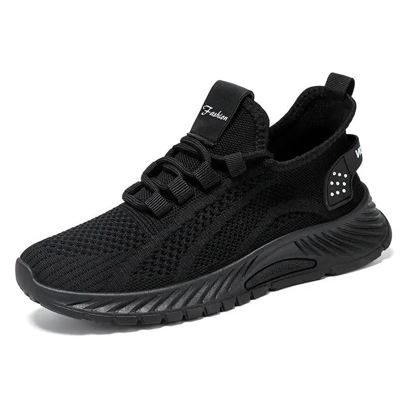 Fashion Casual Sports Shoes Women Lace Up Flat Shoes Lightweight Breathable Running Mesh Sneakers by Dropshipman