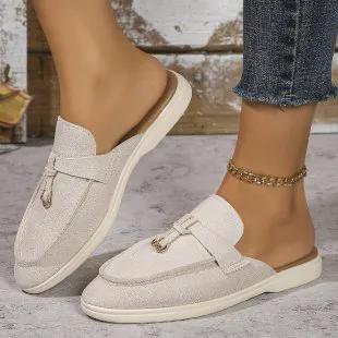 New Women's Slip-on Shoes Casual Half-slippers by Dropshipman