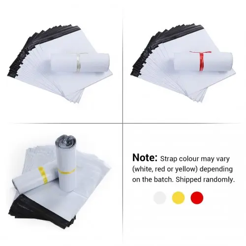 MAIL M 100 - Poly Mail Bags Medium Size 10"x14" Waterproof, Tear-Resistant, Self-Seal Postal Bags - 100 Pieces by All Mart Bristol Ltd