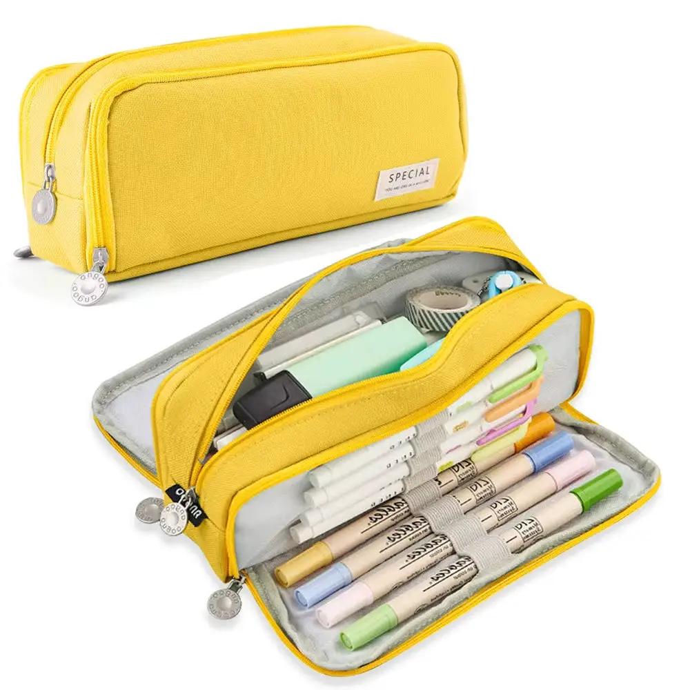 Large Capacity Pencil Case 3 Compartment Multifunctional Pen Bag for Girls Boy School Student Office Stationery Organizer by All Mart Bristol Ltd