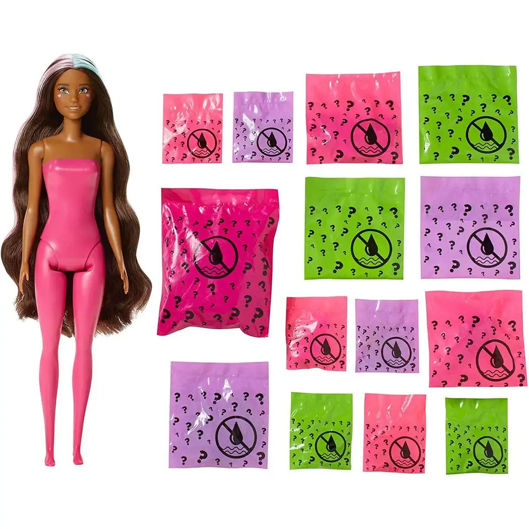 Barbie Colour Reveal Peel Unicorn Doll with 25 Accessories Toy Gift For Kids by Barbie