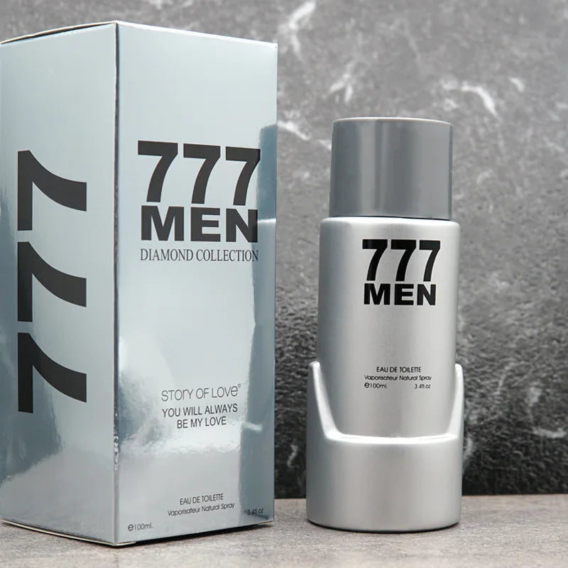 Premium Men's Cologne 100ml Lasting Oud Cedarwood Eau De Toilette Radiating Charm Fresh Refreshing 777 Business Men's Fragrance by All Mart Bristol Ltd
