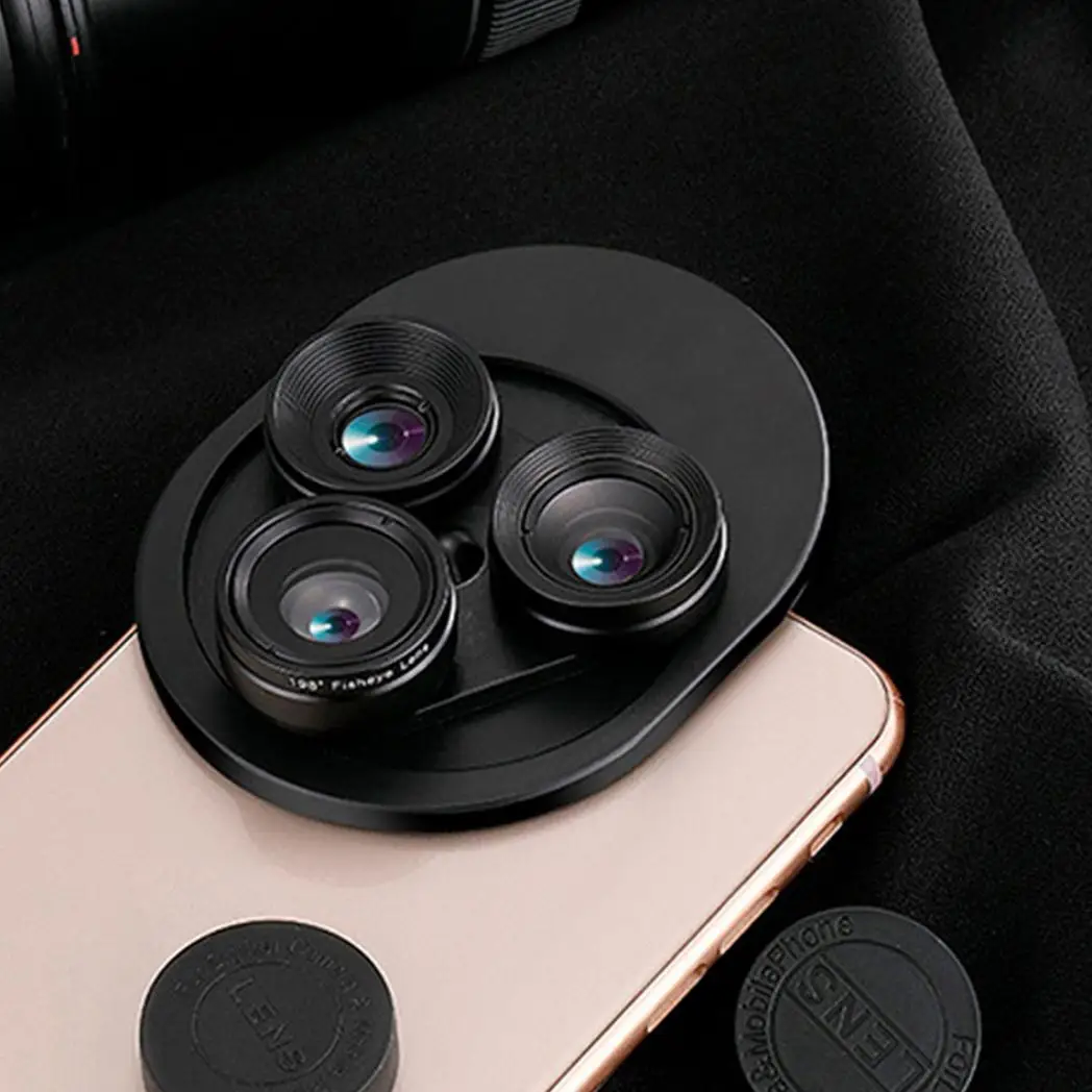 Aquarius Universal 3 in 1 Camera lens With Fisheye Lens & Wide Angle by Aquarius