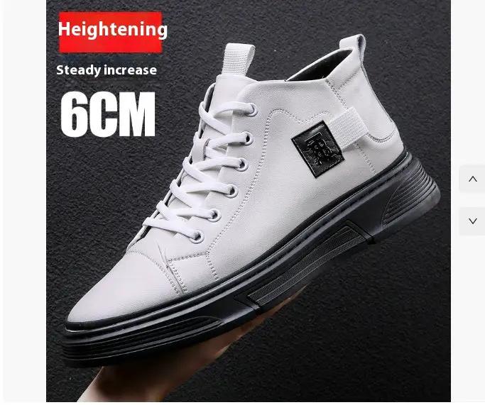 High-top Men's Shoes Winter Men's Leather Shoes Leather Casual by Dropshipman