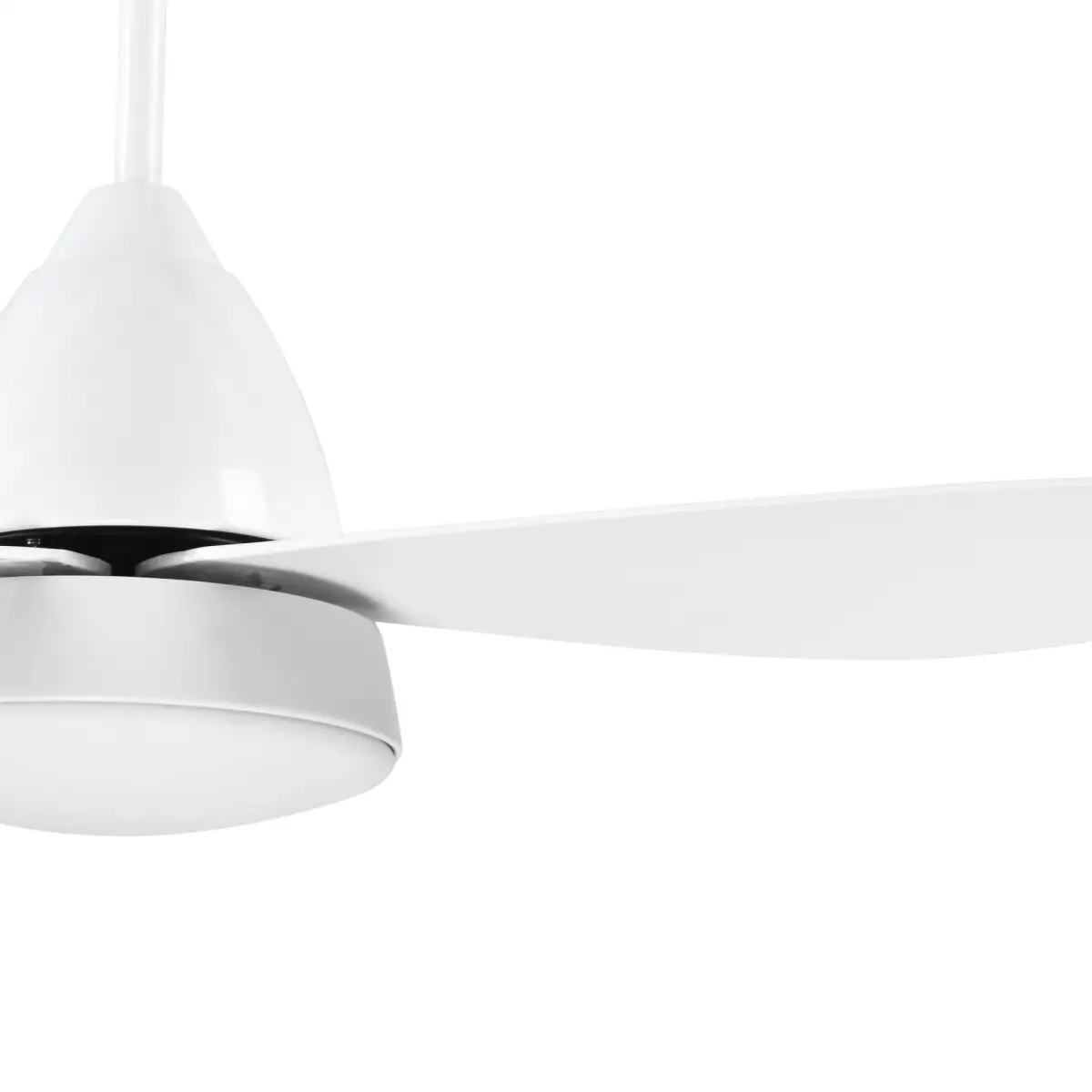 Reversible Ceiling Fan with Light, 3 Blades White LED Remote White by HOMCOM