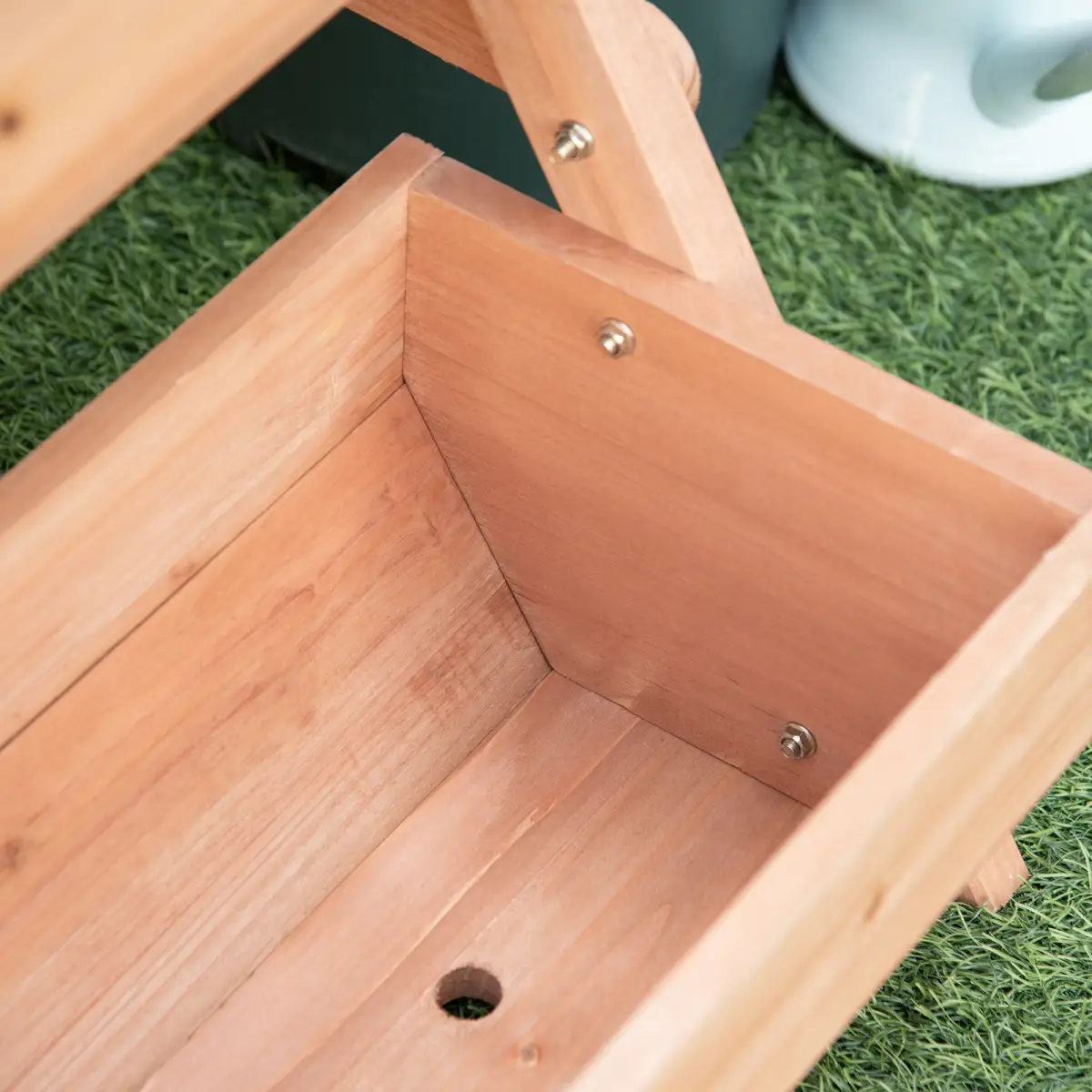 Outsunny 3 Tier Raised Garden Bed Wooden Elevated Planter Box Kit, Brown by Outsunny