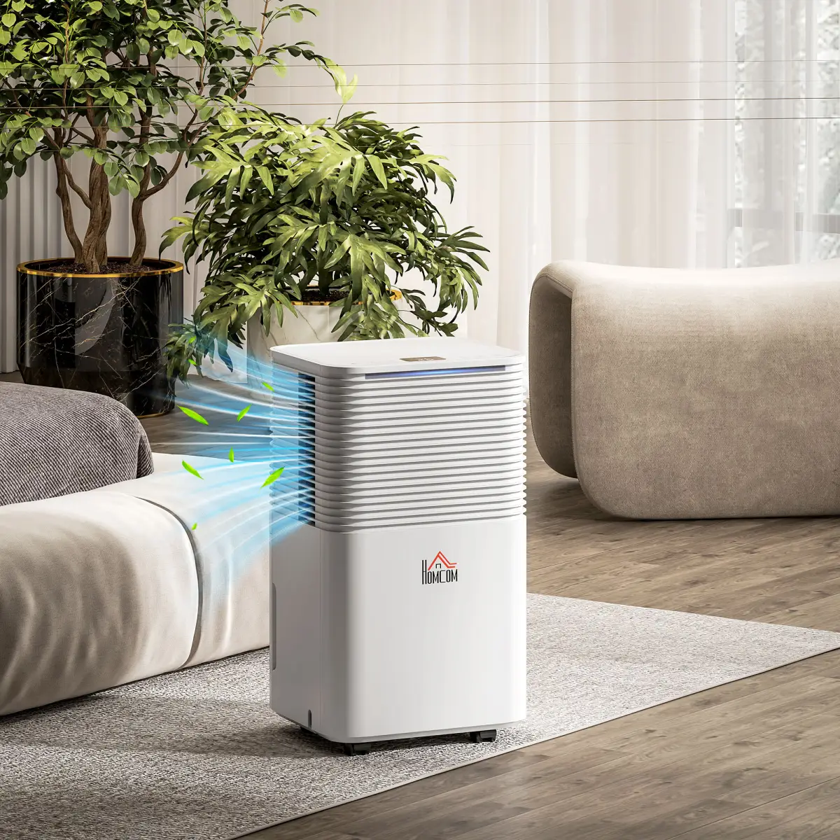 10L/Day 2000ML Portable Quiet Dehumidifier Home Laundry Room Electric Moisture by HOMCOM