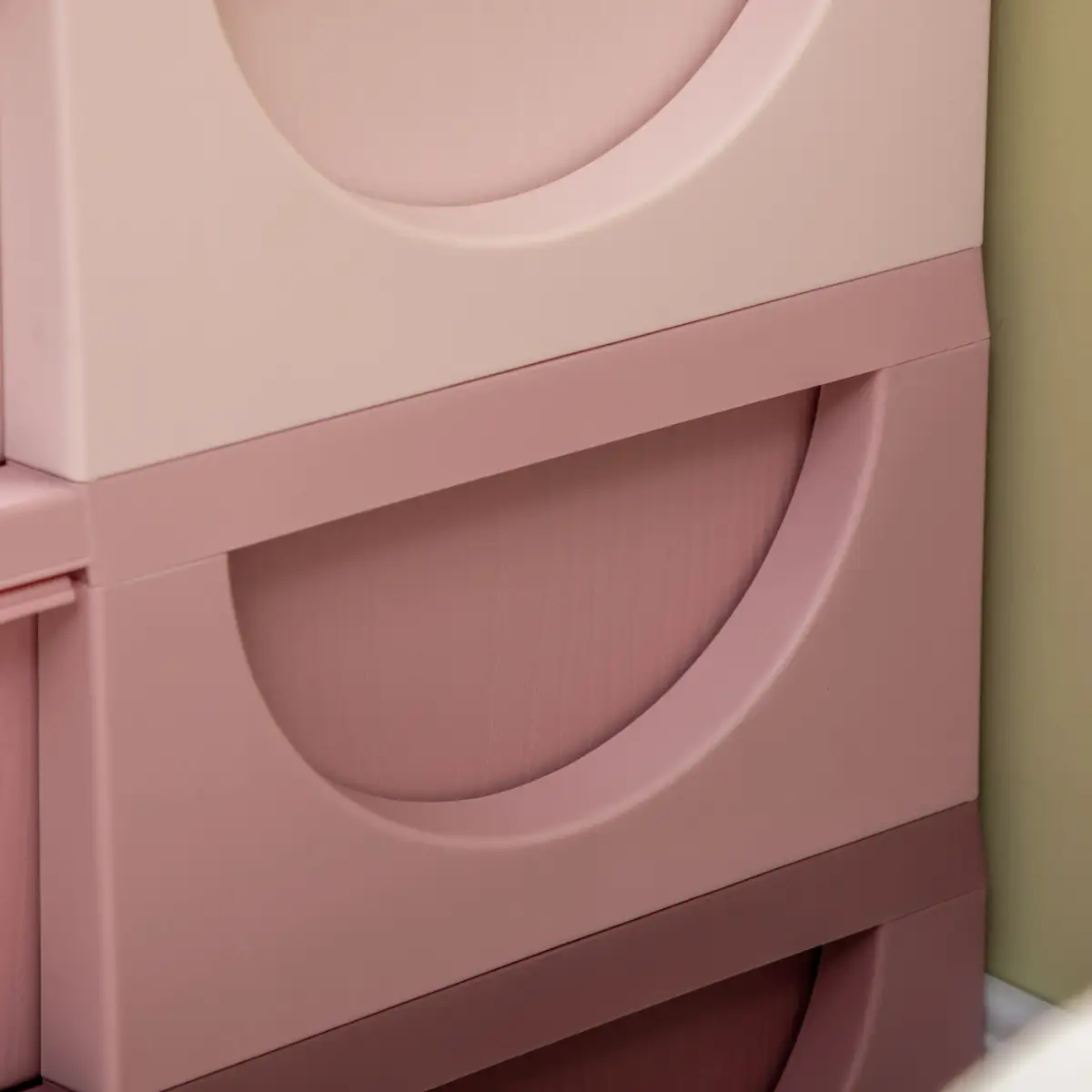 Kids Storage Unit Toy Box Vertical Dresser with Six Drawers - Pink HOMCOM by Unbranded