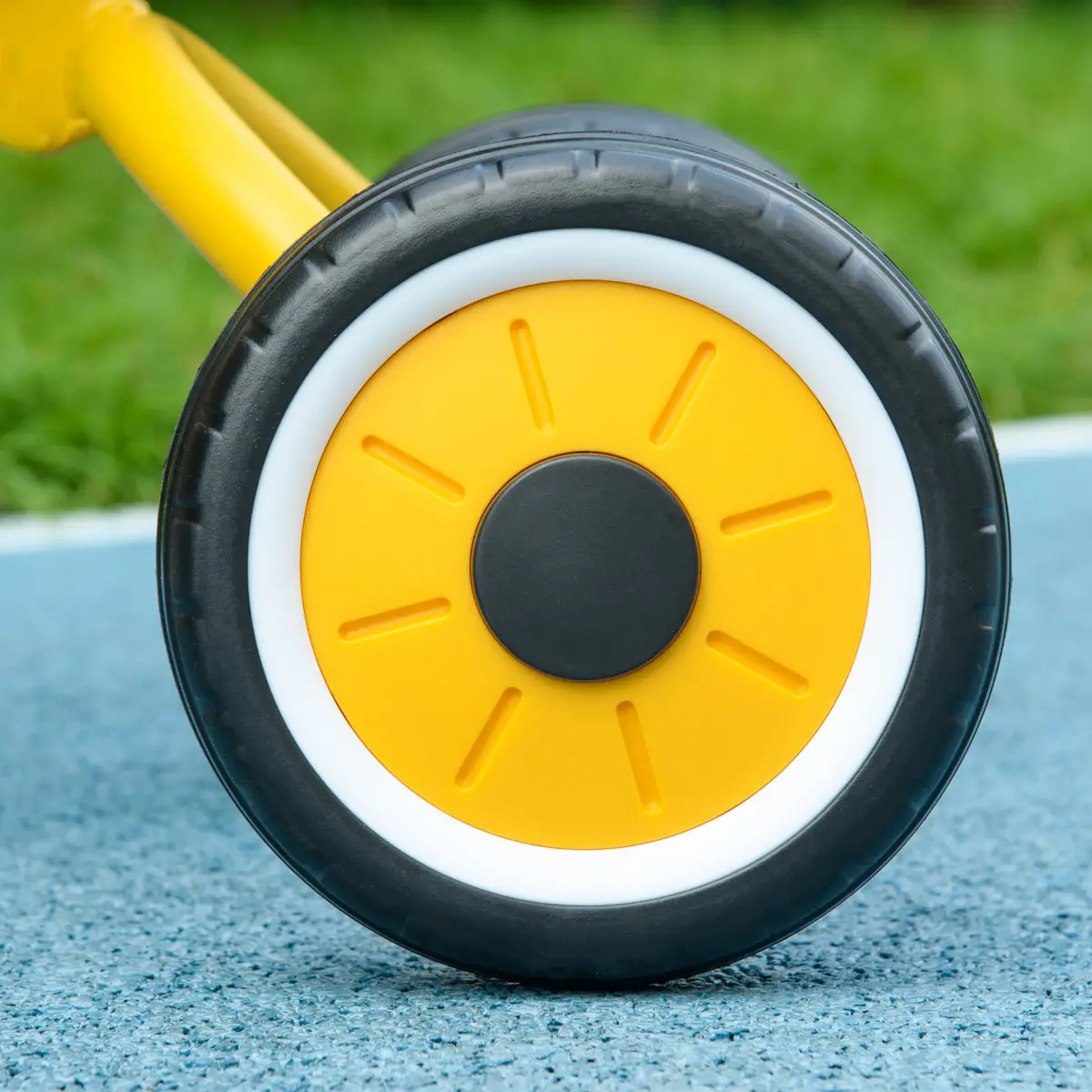 AIYAPLAY Trike with Adjustable Seat Basket Kids Tricycle for 2-5 Year Old Yellow by AIYAPLAY