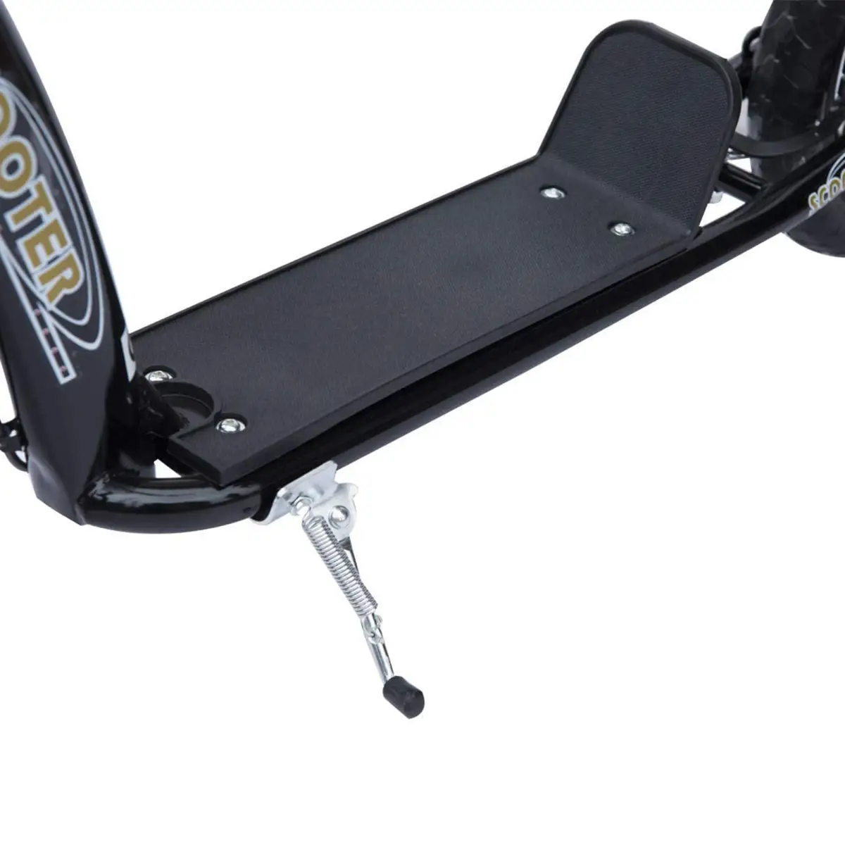 Push Scooter Teen Kids Stunt Bike Ride On with 12" EVA Tyres, Black HOMCOM by Unbranded