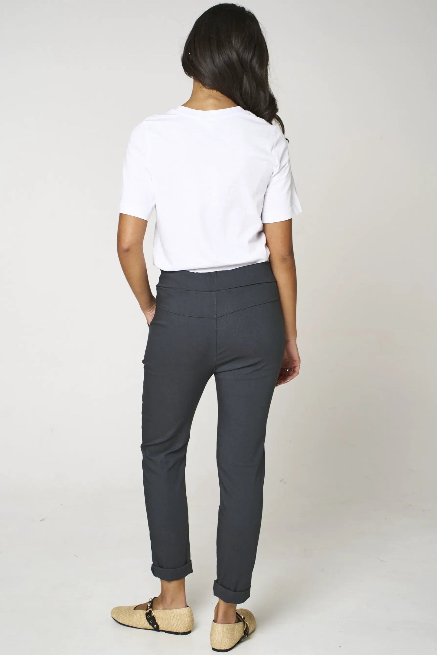 Charcoal Stretch Drawstring Trousers by Aftershock London