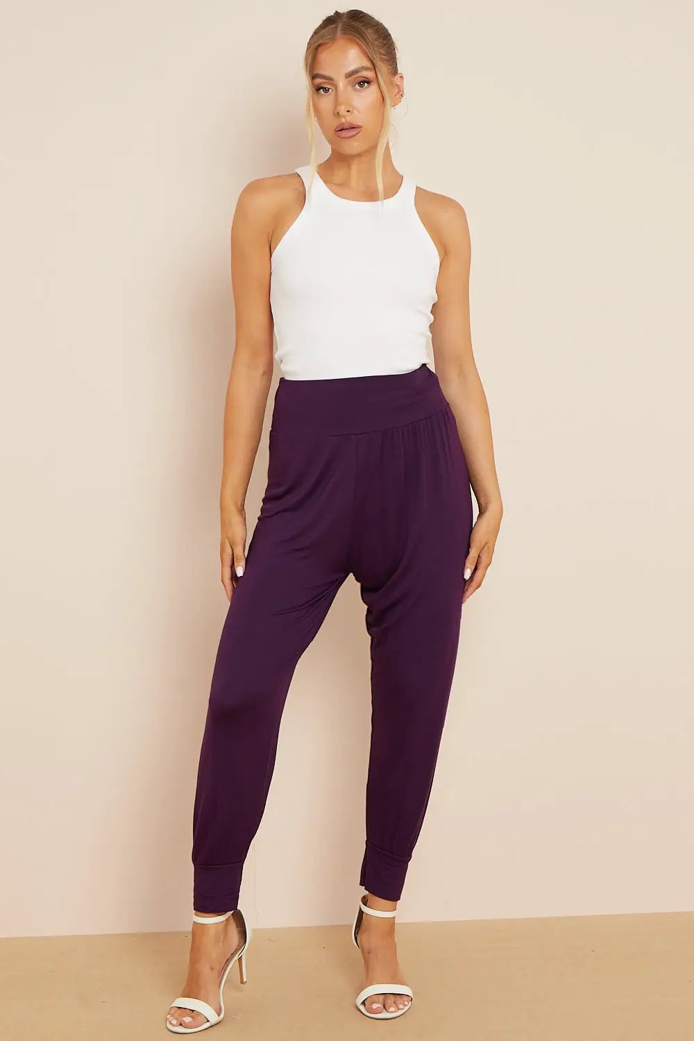 Purple Harem Pants by Aftershock London