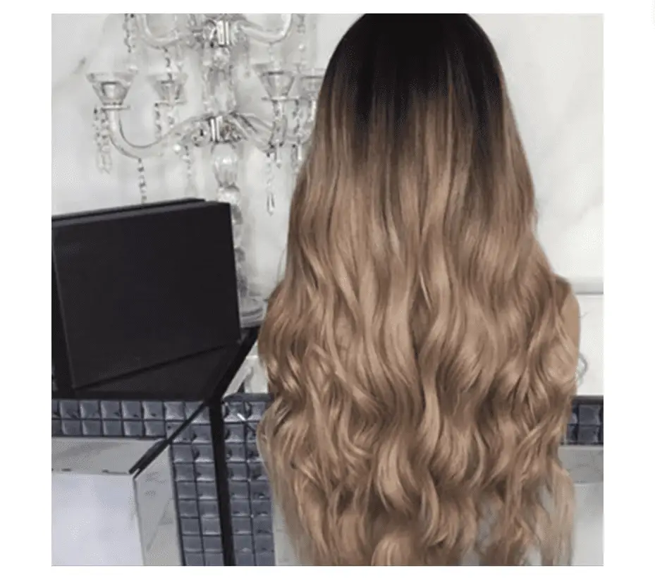 Korean Silk Gradient Long Curly Hair Wig by Cashymart