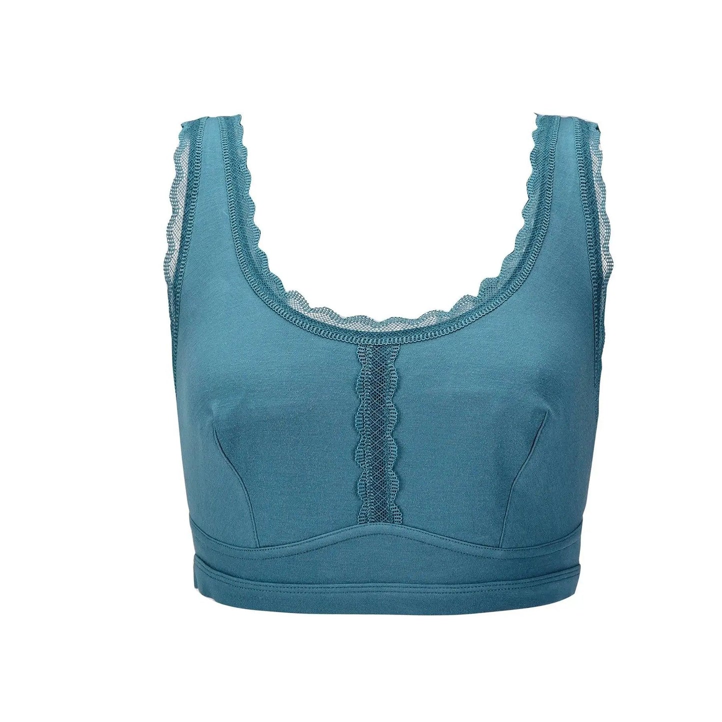 Georgia - Silk Back Support Full Coverage Wireless Organic Cotton Bra by Juliemay Lingerie