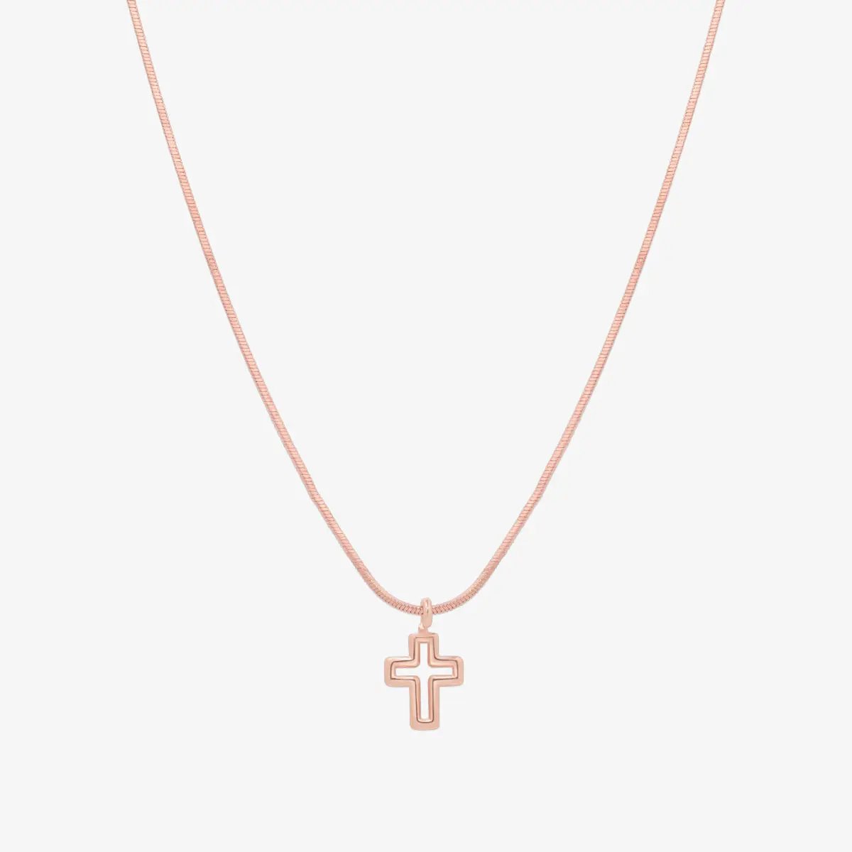 Line cross pendant necklace by Tiffany