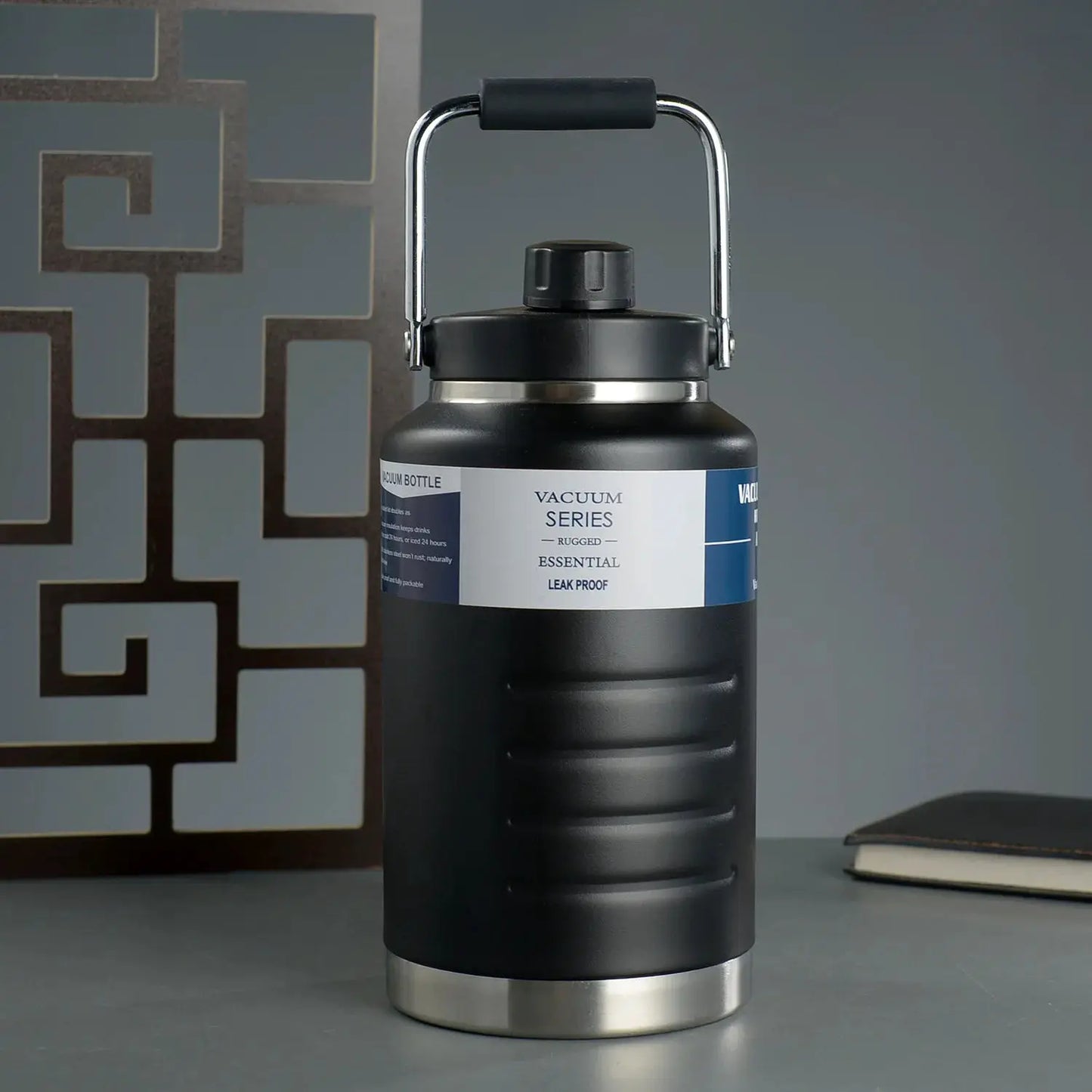 1.5L Large capacity vacuum flask, 304 stainless steel vacuum bottle, Outdoor portable water bucket, Handheld sports water bottle by All Mart Bristol Ltd