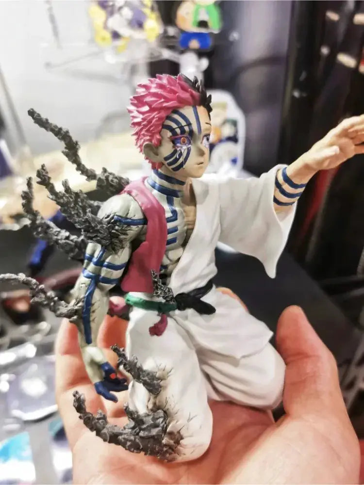 New Anime Figure 13cm Demon Slayer Akaza Hakuji Model Doll Action Figurine Pvc Decoration Peripheral Desktop Ornament Decor Toy by All Mart Bristol Ltd