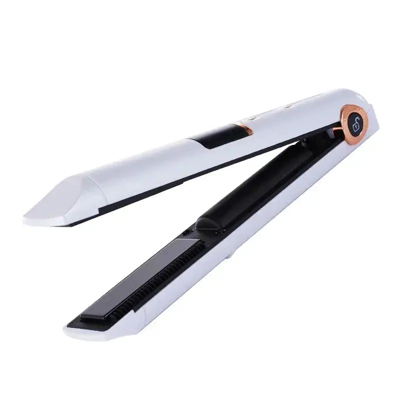 Portable Wireless Hair Straightener With Power Bank Function Rechargeable Hair Straightening Curling Flat Iron For Home Travel by All Mart Bristol Ltd
