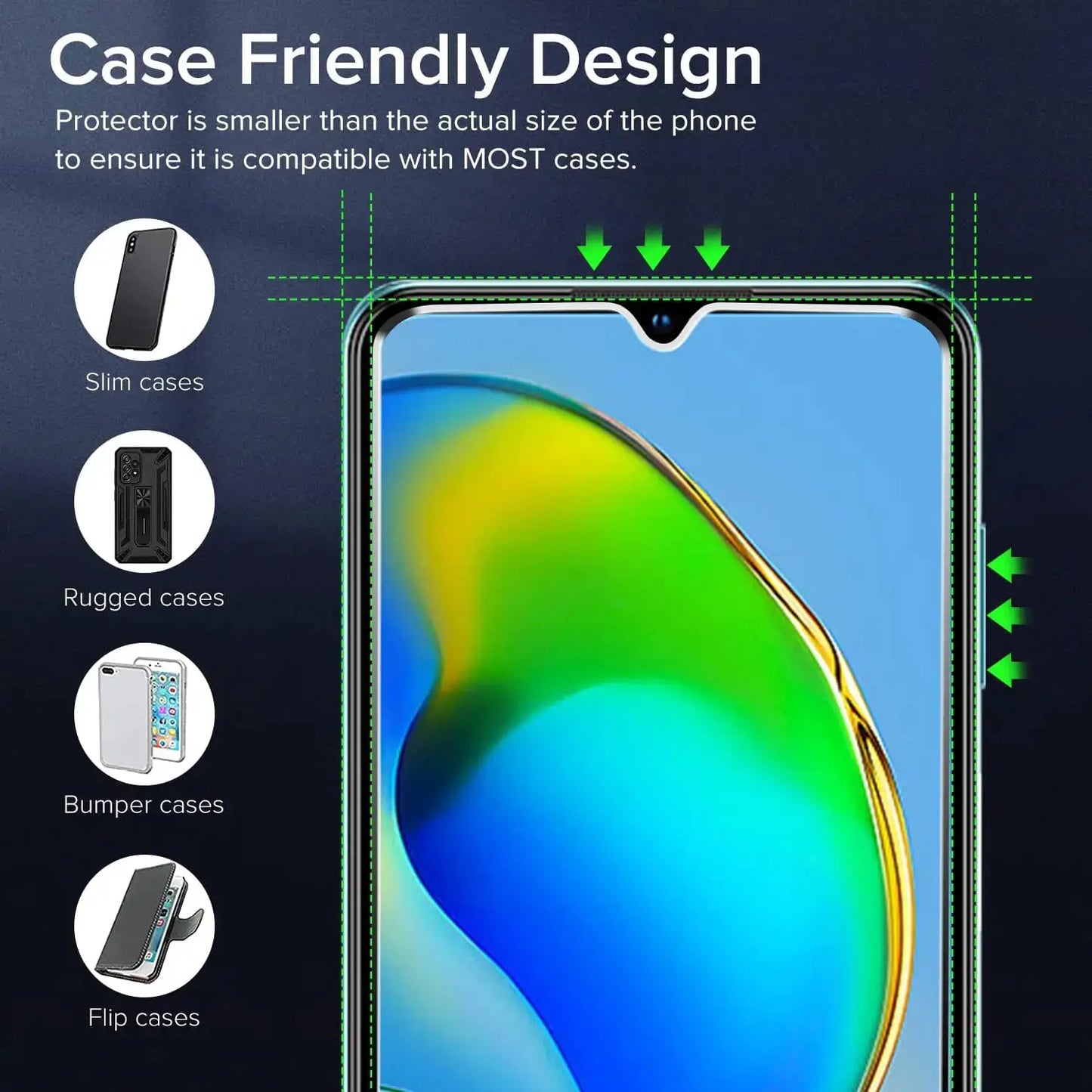 For CUBOT X70 Screen Tempered Glass Protector Glass Film by All Mart Bristol Ltd