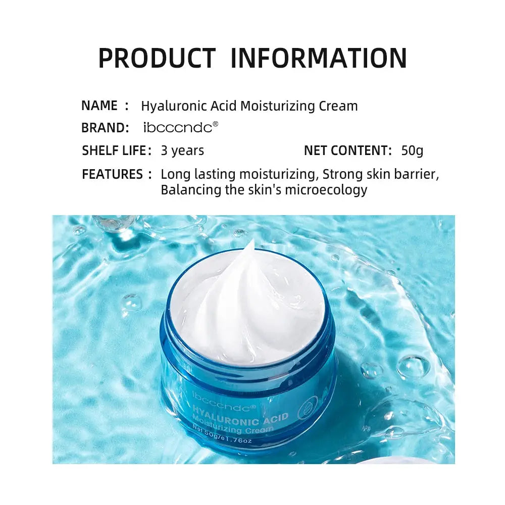 Hyaluronic Acid Gel Cream Hydrating Face Moisturizer For Hydrate&Smooth Extra-Dry Skin Nourishing Improve Dryness Facial Lotion by All Mart Bristol Ltd