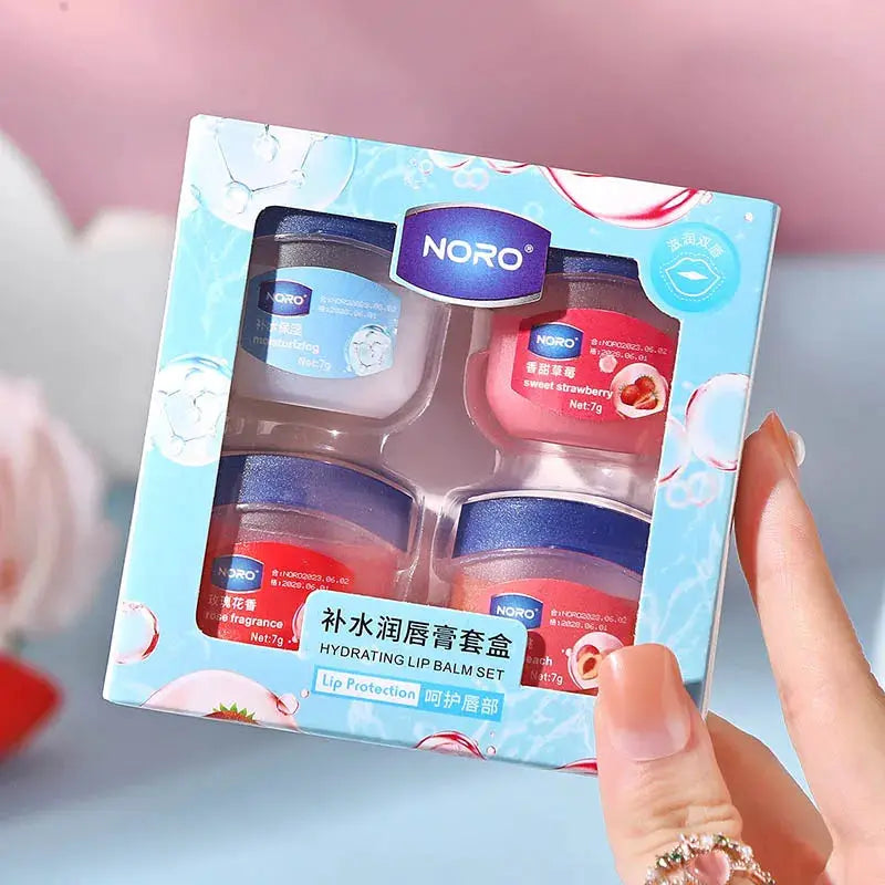 4/6/8pcs Fruit Series Lip Balm Set Moisturizing Hydrating Non-sticky Anti-Cracked Lip Mask Lip Balm for Lips Care by All Mart Bristol Ltd
