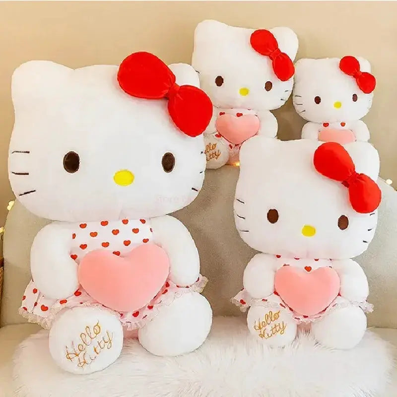 New Sanrio Cartoon Anime Sheer Dress Hello Kitty Plush Doll Big Cute Room Decoration Plush Toy Sleeping Pillow Kawaii Soft Toy by All Mart Bristol Ltd
