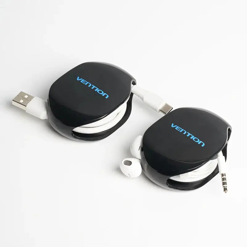 Vention Automatic Cable Winder Cord Organizer Holder for Headphones USB Cables and Phone Winding Automatic Cable Winder Machine by All Mart Bristol Ltd