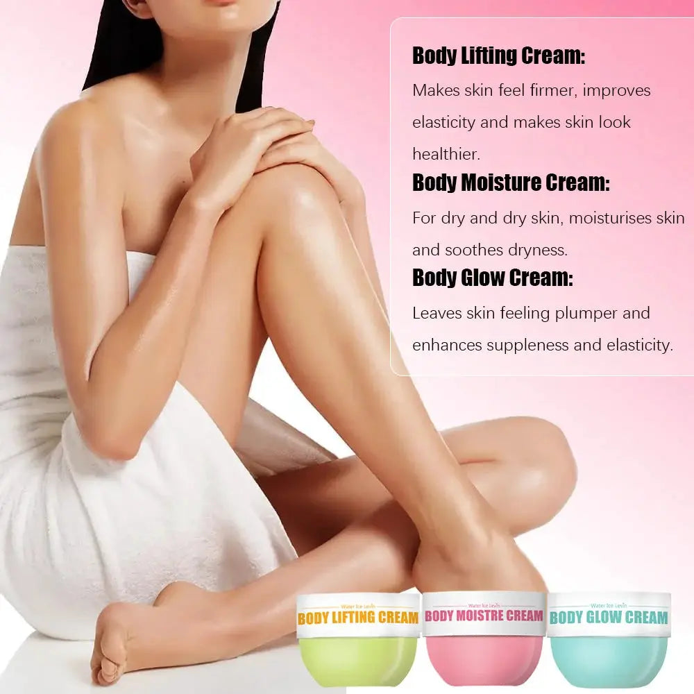 New 3-piece skin care set, body glow cream, firming body cream, body moisturizer for firming and lifting body skin by All Mart Bristol Ltd