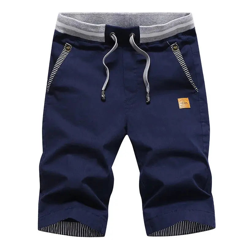 2026 Summer Men's Shorts Hot Casual Cotton Fashion Boardshort Bermuda Male Drawstring Elastic Waist Breeches Beach Shorts Men by All Mart Bristol Ltd